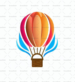 Reisender Heißluftballon